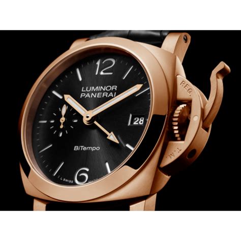 Panerai Luminor Quaranta BiTempo Goldtech .